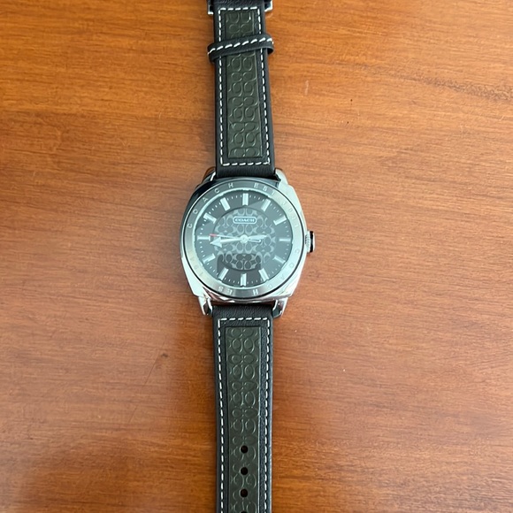 Coach Accessories Coach Watch Brown Leather With Silver Features